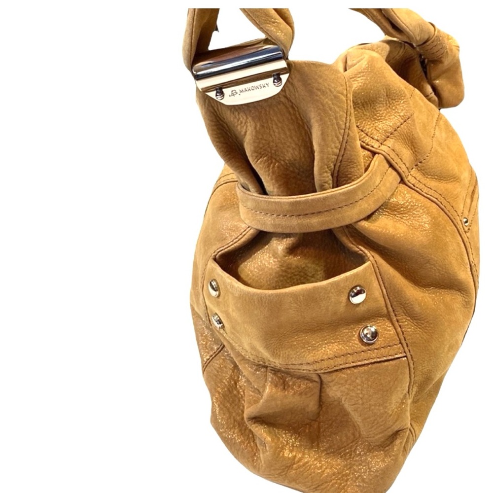 Vintage B. Makowsky Leather Shoulder Bag - Picture 8 of 12